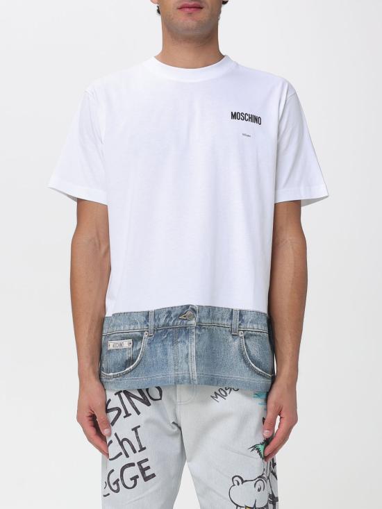 26SS 모스키노 반팔 티셔츠 07040241 1001 White