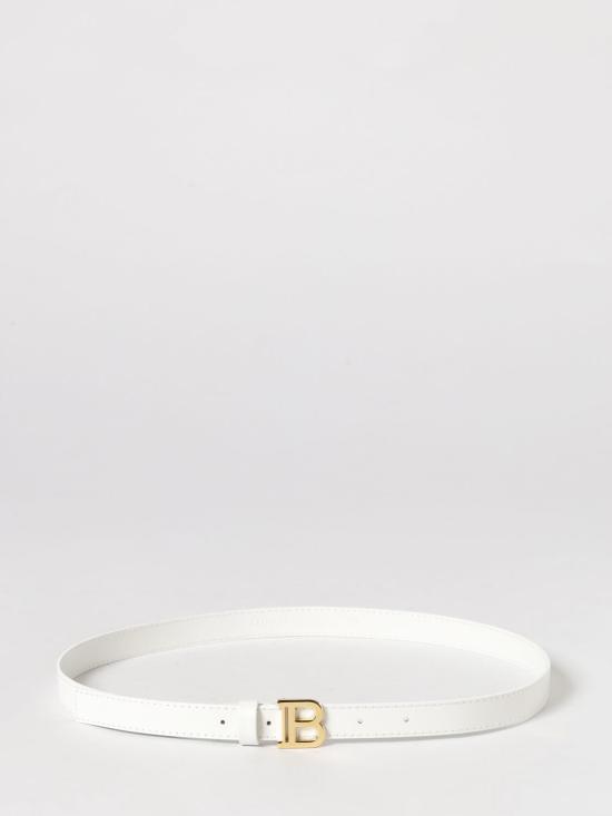 26SS [키즈] 발망 가죽 벨트 BY0C01Z1371 100OR White