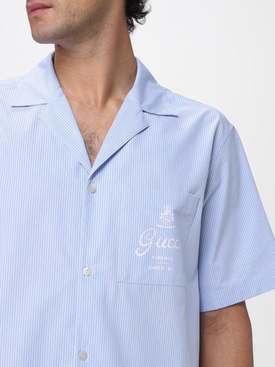 26SS 구찌 반팔 셔츠 794907ZAJWW 4061 Gnawed Blue - GUCCI