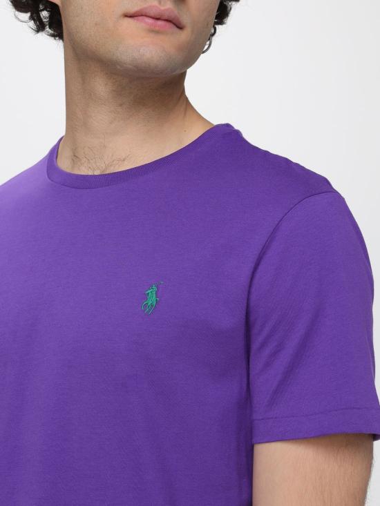 26SS 폴로 랄프로렌 포니로고 자수 반팔 티셔츠 710671438 509 Violet - POLO RALPH LAUREN