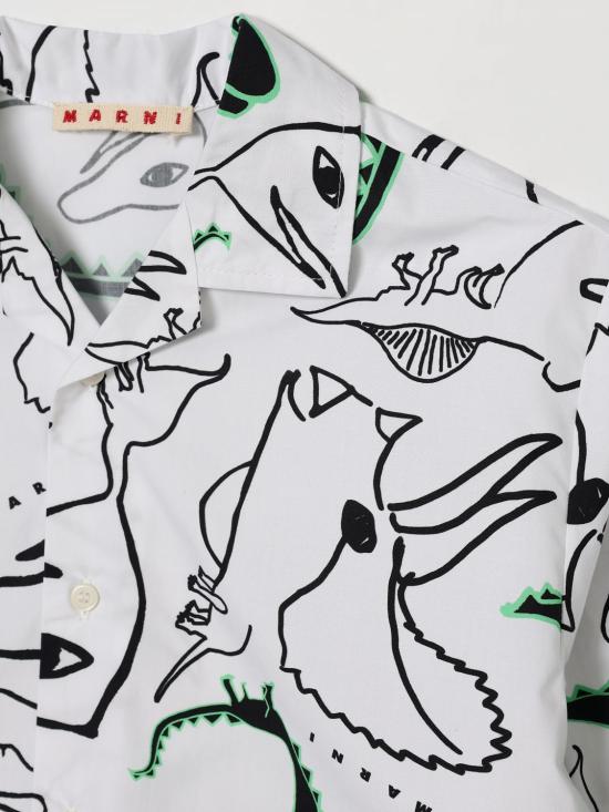 26SS [키즈] 마르니 셔츠 M01711M00WD 0M100 White - MARNI