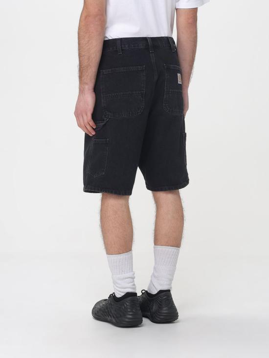 26SS 칼하트 WIP 스미스 데님 싱글 니 쇼츠 I032026 8906 Black - CARHARTT WIP