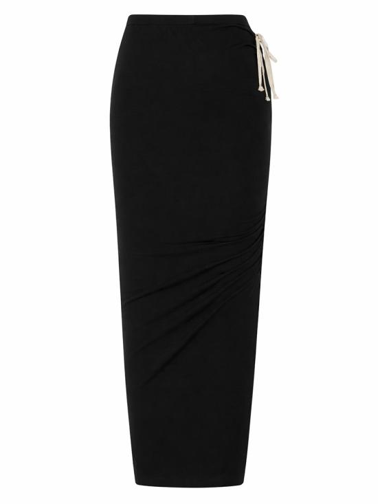 26SS 릭 오웬스 롱 스커트 RP01F6339 JA09 BLACK