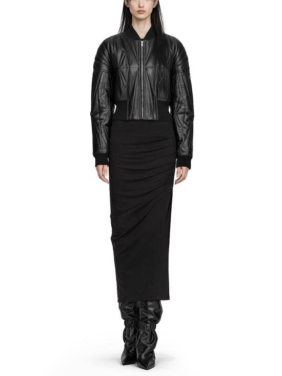 26SS 릭 오웬스 롱 스커트 RP01F6339 JA09 BLACK - RICK OWENS