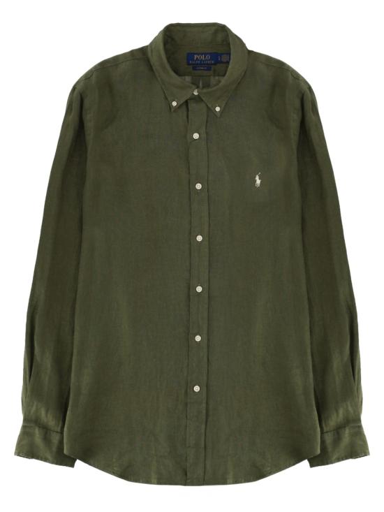 26SS 폴로 랄프로렌 긴팔 셔츠 710966294 513GARDENTRAIL GREEN