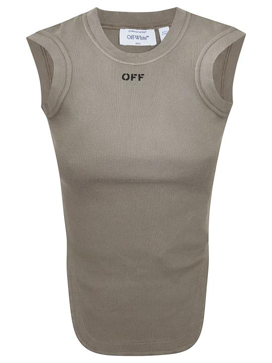 26SS 오프화이트 민소매 티셔츠 OWAD26XS26JE R001 Grey