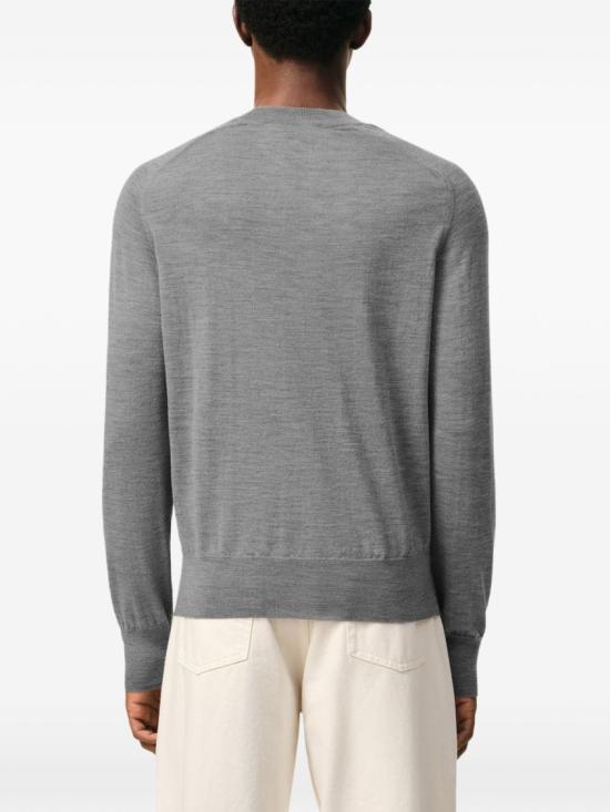 26SS 아미 긴팔 티셔츠 HKS866 KN0039 0504 Grey - AMI