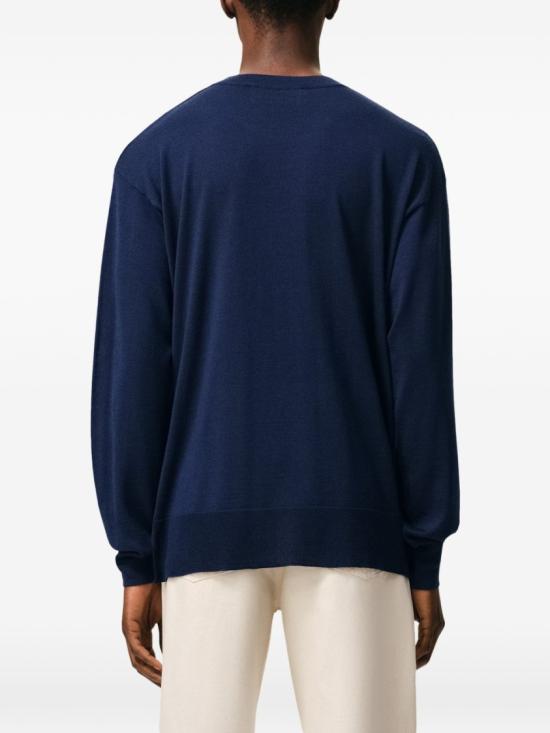 26SS 아미 씬 울 크루넥 아미 드 하트 스웨터 UKS856 KN0066 A021 Black - AMI