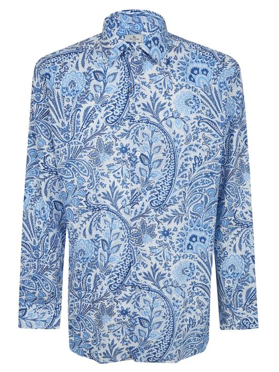 26SS 에트로 긴팔 셔츠 MRIB0025 99SAEG2 Blue