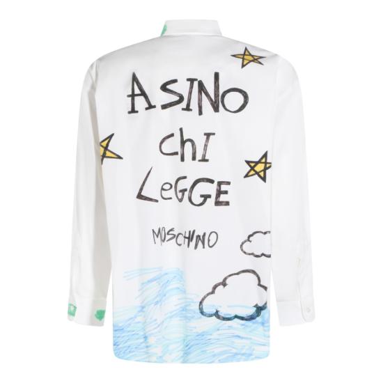 26SS 모스키노 긴팔 셔츠 261ZZ023902682888 White - MOSCHINO