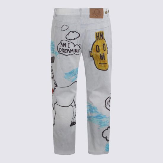 26SS 모스키노 데님 팬츠 261ZZ032302691888 White - MOSCHINO