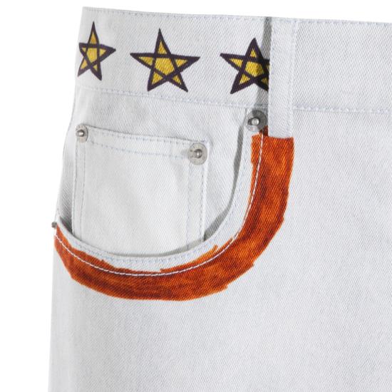 26SS 모스키노 데님 팬츠 261ZZ032302691888 White - MOSCHINO