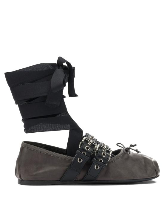 26SS 미우미우 플랫 슈즈 5F466A3ZLVF0003 F G005 Brown