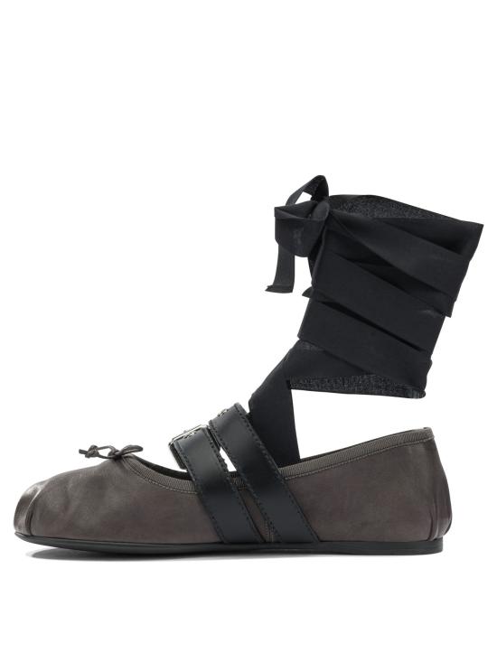 26SS 미우미우 플랫 슈즈 5F466A3ZLVF0003 F G005 Brown - MIU MIU