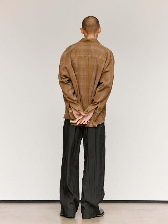  아워레가시 긴팔 셔츠 우리의 유산 다코타 플란넬 체크 빌린 셔츠 - OUR LEGACY