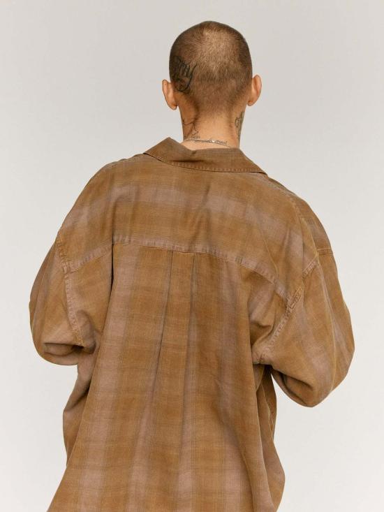  아워레가시 긴팔 셔츠 우리의 유산 다코타 플란넬 체크 빌린 셔츠 - OUR LEGACY