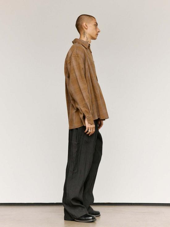  아워레가시 긴팔 셔츠 우리의 유산 다코타 플란넬 체크 빌린 셔츠 - OUR LEGACY