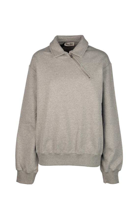 26SS 미우미우 후드 티셔츠 MJLA0418S8 F0031 Grigio
