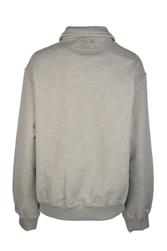 26SS 미우미우 후드 티셔츠 MJLA0418S8 F0031 Grigio - MIU MIU