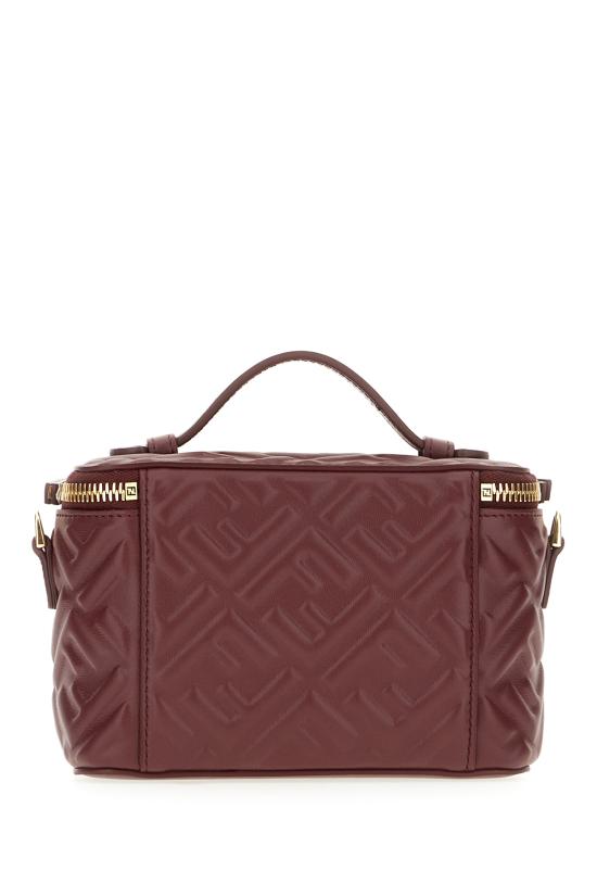 26SS 펜디 배니티 FF 모티프 나파 레더 미니백 8BS108AAJD F0YPU Rosso scuro - FENDI