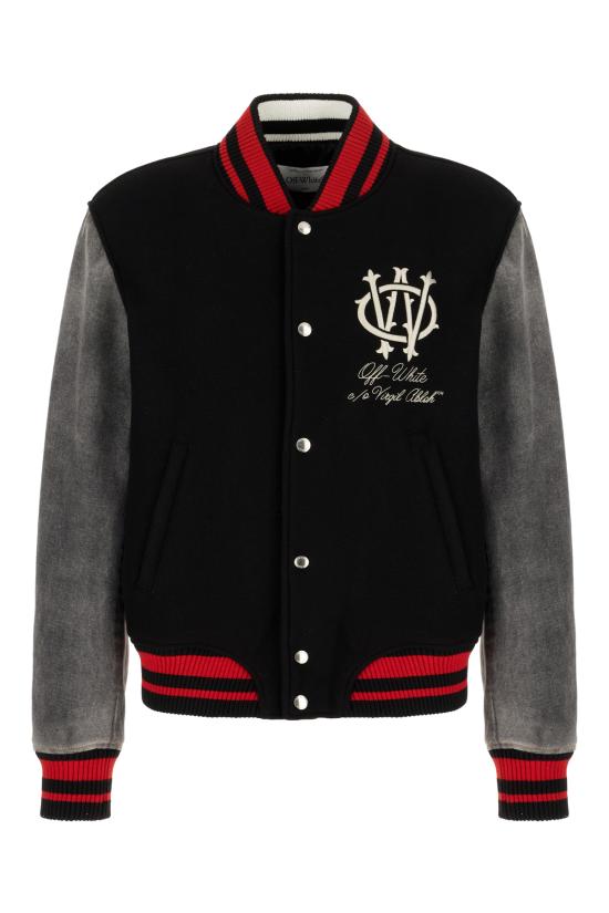 25FW 오프화이트 자켓 OMEH053F25FAB003 1017 BLACK FROZEN