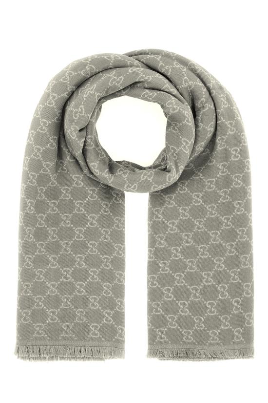 25FW 구찌 GG 프린트 울&코튼 숄 8452433GC46 1963 Grigio