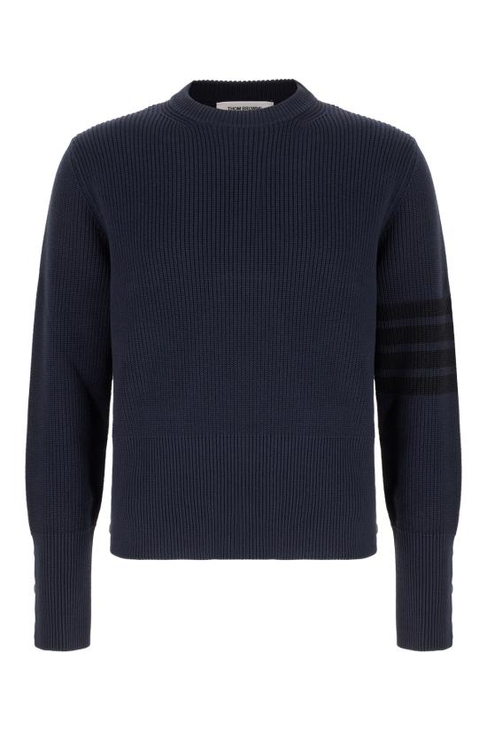 26SS 톰브라운 코튼 가디건 스티치 4바 풀오버 MKA580AY3065 415 NAVY