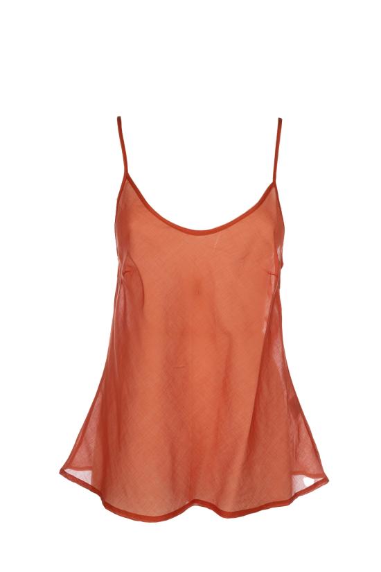 26SS ANNA MARIA PALETTI 민소매 티셔츠 CRETAGT 7 Mattone