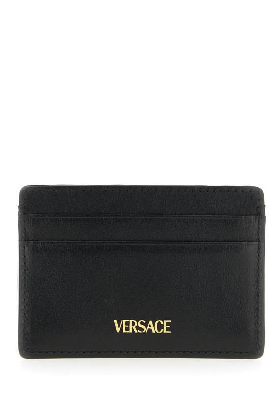 26SS 베르사체 라 메두사 카드 홀더 DPN24671A14675 1B00V BLACK GOLD - VERSACE