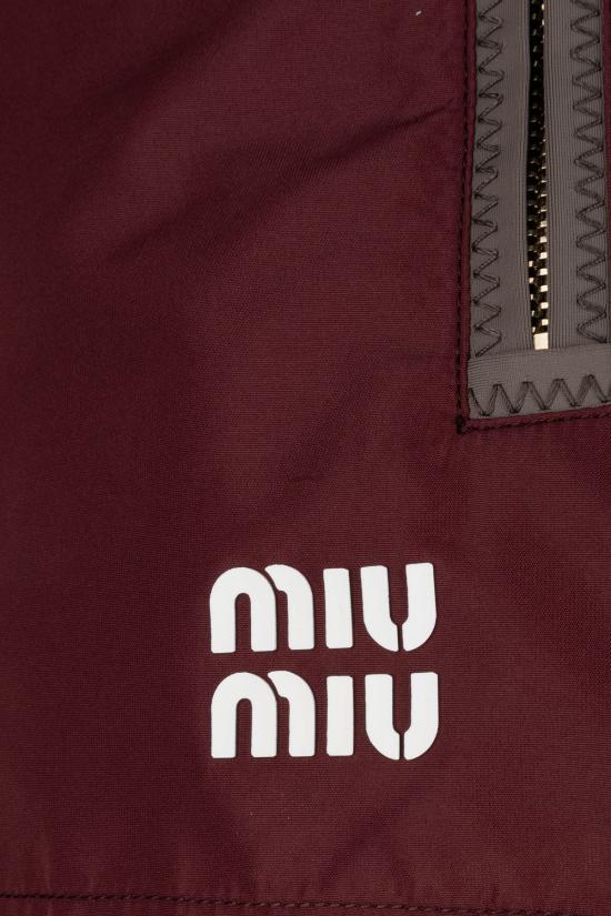 26SS 미우미우 숏팬츠 MP1809121I F0399 Amaranto - MIU MIU