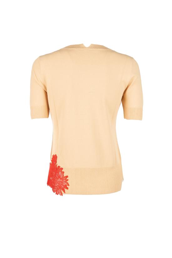 26SS 에르마노 설비노 스웨터 D485L306APIKX 4812 NATURALE ROSSO - ERMANNO SCERVINO