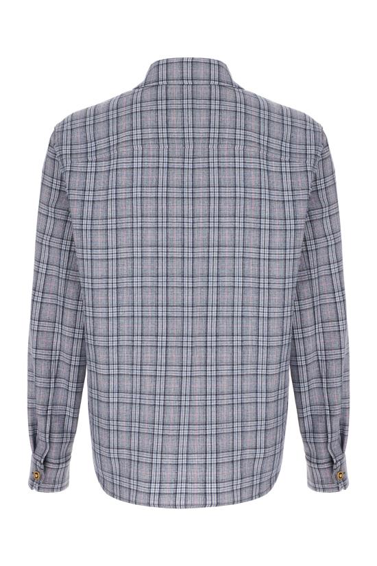 26SS 베르사체 긴팔 셔츠 10227461A16803 6UE40 MIDNIGHT BLUE PEONY RADIANT PINK - VERSACE