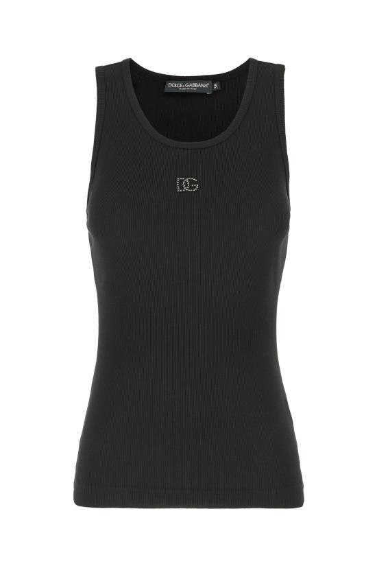 26SS 돌체앤가바나 민소매 티셔츠 F8V40ZGDDL8 N0000 Nero