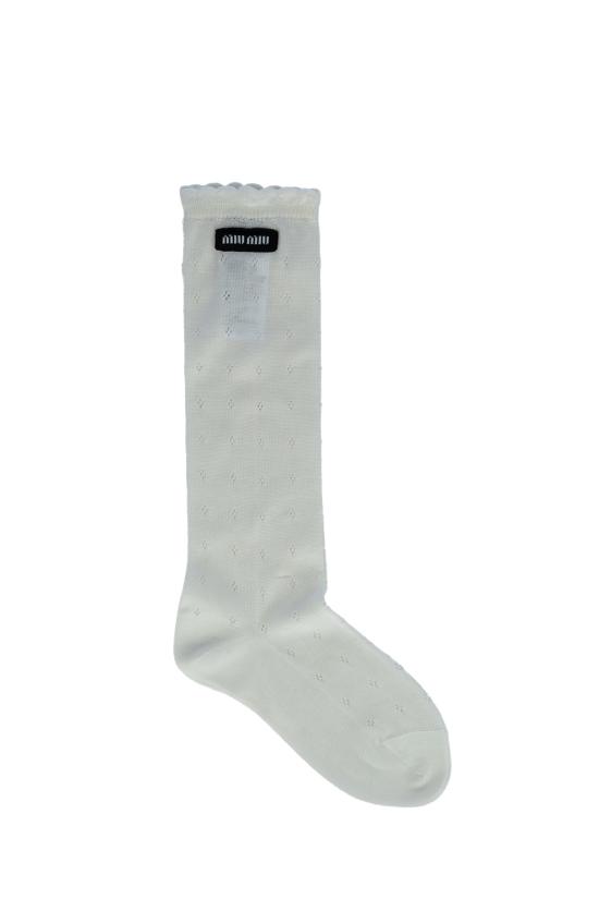 26SS 미우미우 양말 MCZ532180V F0018 Naturale