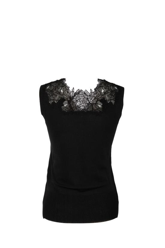 26SS 에르마노 설비노 스웨터 D485L361APIKX 95708 Nero - ERMANNO SCERVINO