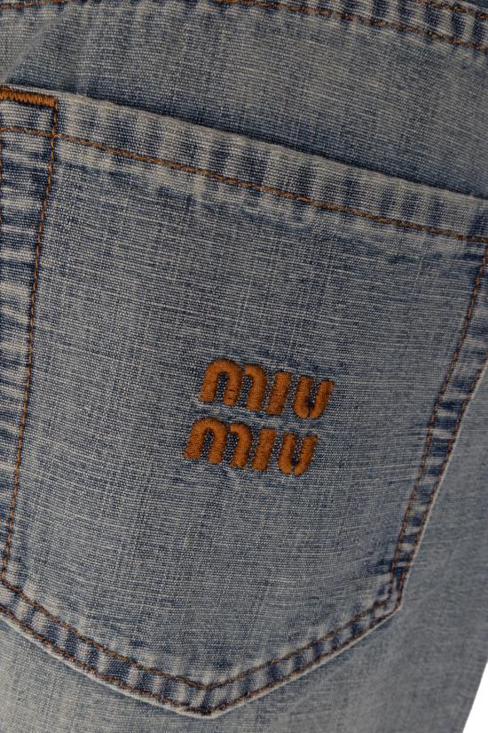 26SS 미우미우 데님 팬츠 GWP39418JI F0076 Celeste - MIU MIU