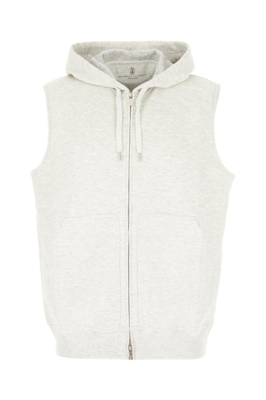 26SS 브루넬로 쿠치넬리 후드 티셔츠 MM8319079G C1250 Grigio perla