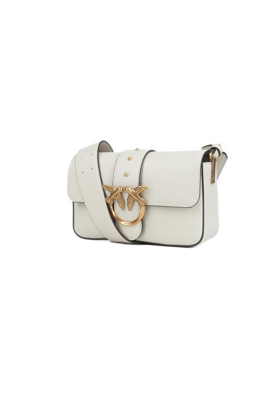 25FW 핑코 숄더백 104340A0QO Z14Q BIANCO SETA ANTIQUE GOLD - PINKO