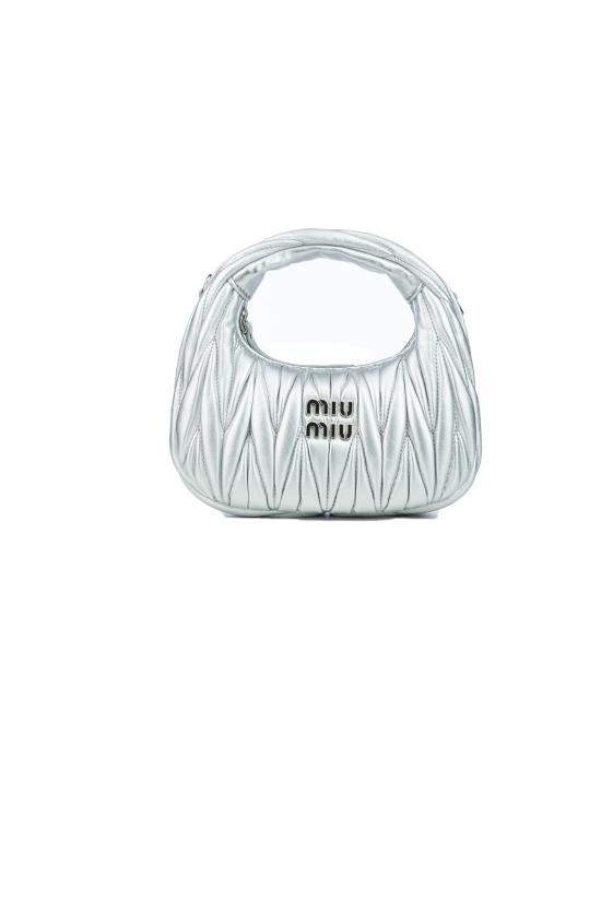 26SS 미우미우 토트백 5BP078 VOOOAN88 F0118 Argento