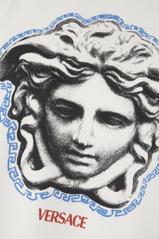 26SS 베르사체 반팔 티셔츠 10133021A16753 1W000 OPTICAL WHITE - VERSACE