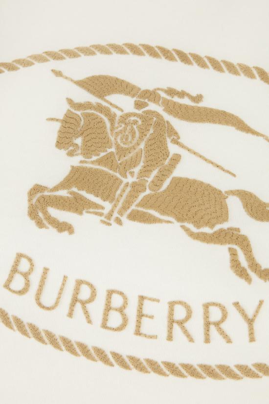 26SS 버버리 나이트 스탬프 코튼 티셔츠 8109817 B7078 CHALK - BURBERRY