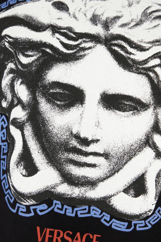 26SS 베르사체 반팔 티셔츠 10133021A16753 1B000 BLACK - VERSACE