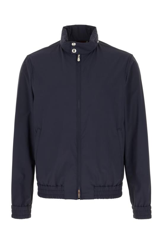 26SS 브루넬로 쿠치넬리 폴딩 후드 본디드 나일론 블루종 MZ4266525 C3600 NAVY CILIEGIA