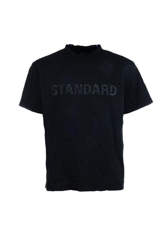 25FW 발렌시아가 반팔 티셔츠 850261TTVC7 1041 FADED WASHED BLACK