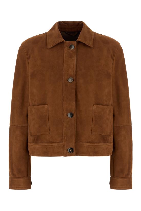 26SS 막스마라 스튜디오 가죽 자켓 MSTBAIA 002 Cioccolato