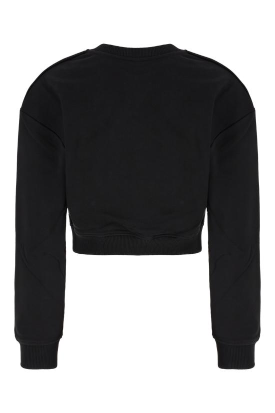 26SS 발망 후드 티셔츠 GF1JO080BD41 EAB NOIR BLANC - BALMAIN