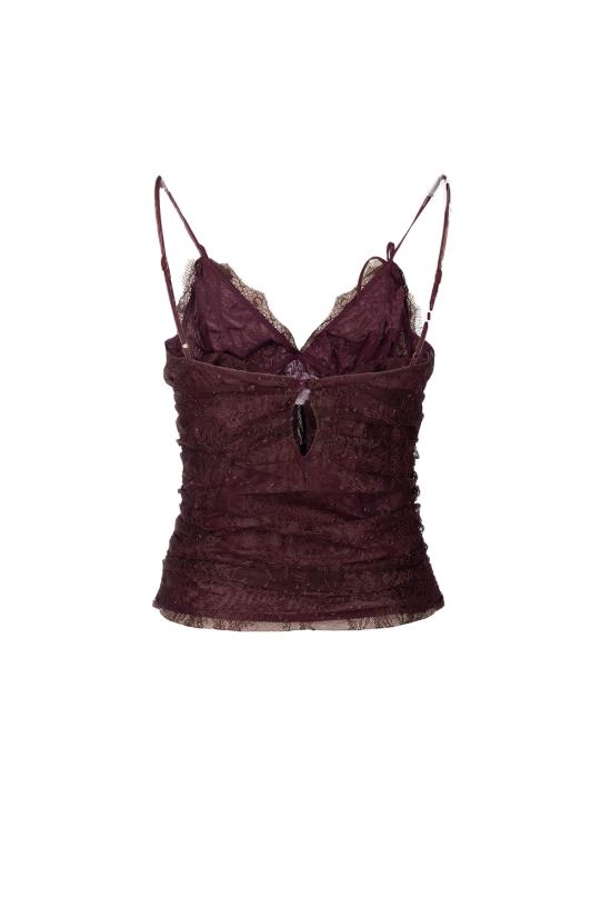 26SS 핑코 민소매 티셔츠 106726A378 R57 BORDEAUX - PINKO