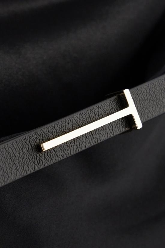 25FW 톰포드 롱 스커트 GC5829FAX1664 LB999 BLACK - TOMFORD