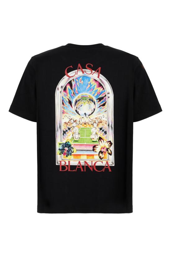 26SS 카사블랑카 반팔 티셔츠 MSS26JTS00109 BLACK - CASABLANCA