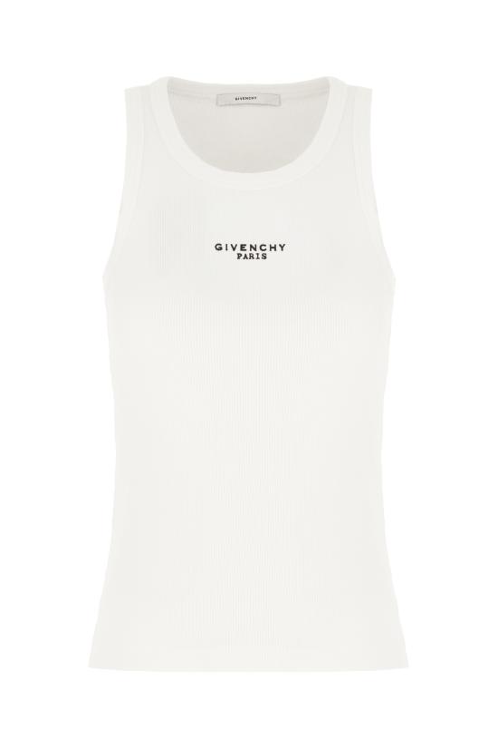 26SS 지방시 민소매 티셔츠 BW70FPP7BR 100 WHITE